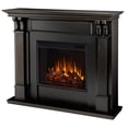 thumbnail image 1 of Pemberly Row Traditional Solid Wood Electric Fireplace in Black Wash, 1 of 12