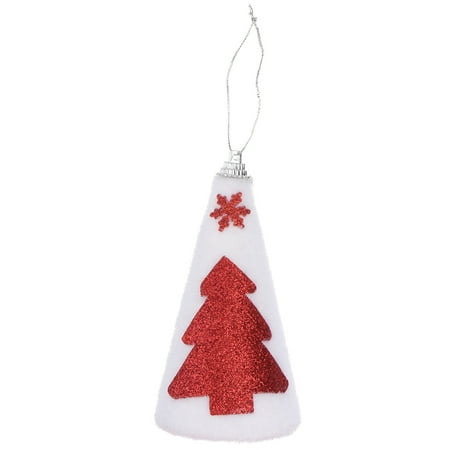 

BESTONZON 1pc Christmas Tree Hanging Xmas Tree Pendant Xmas Ornament Supply (White)