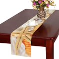 thumbnail image 2 of MKHERT Group of Seashells Table Runner for Kitchen Wedding Party Home Decor 14x72 inch, 2 of 4