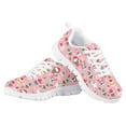 thumbnail image 4 of Pzuqiu Pink Girls Running Shoes Cute Xmas Puppy Dog Pattern Kids Sneakers for Walking Sport Tennis Shoes Laces Up,Christmas Gift,Size 5, 4 of 5