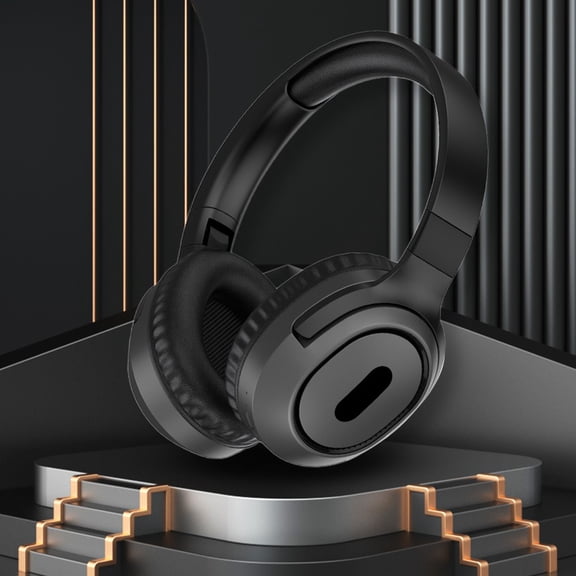 Active Noise Cancelling Headphones Bluetooth Headphones Wireless Headphones Over Ear with Microphone Deep Bass, Comfortable Protein Earpads, 30 Hours Playtime for Travel/Work(Black)