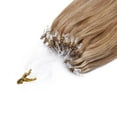 thumbnail image 6 of MY-LADY Blonde Micro Loop Ring 100% Remy Human Hair Extensions Thick Invisible Nano Beads Micro Link Hairpiece 50S 1G, 6 of 10