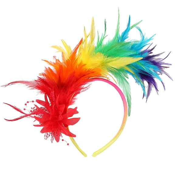 lixuesong TeaParty Fascinator Headband for Carnivals Celebration 1920s Hair Hoop for Women Role Play HorseRace Headband