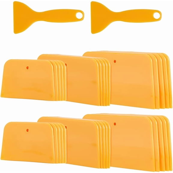 32pcs Body Filler Spreaders 2 3 5 6 Inch Automotive Body Fillers Hard Plastic Spreaders Auto Body Spreader