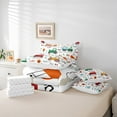 thumbnail image 6 of Castle Fairy Colorful Truck Boy 7-Piece Twin Bedding Sets,Construction Vehicles Bedding Comforter Set,Cartoon Car Breathable Sheet Sets,Luxury Bedroom Decor, 6 of 8