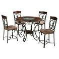 thumbnail image 3 of Design Signature par Ashley Glamour 37" Table Ronde en Marron, 3 of 5