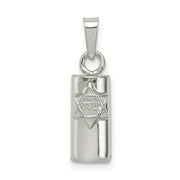 Auriga 925 Sterling Silver Mezuzah Pendant for Women (Length - 16 mm, Width - 5 mm)