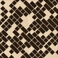 thumbnail image 1 of Ahgly Company Machine Washable Indoor Square Transitional Black Brown Area Rugs, 5' Square, 1 of 7