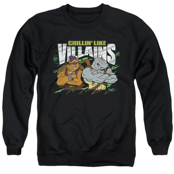 TMNT Teenage Mutant Ninja Turtles Chillin' Like Villains Unisex Adult Crewneck Sweatshirt