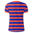 thumbnail image 6 of Rggeeun Mens Tshirts Colorful Striped Pattern Short Sleeve Crew Neck Loose Fit Soft Breathable for Summer Beach Lounging Cool Shirts,Pink,S, 6 of 6