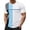 Light Blue, variant on ZUKMRJPC Men's Workout Tops Short Sleeve Crewneck Fashion Color Block Pullover Tees Casual Lightweight Stretchy Summer Athletic Shirts