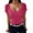 Hot Pink, variant on Women Blouses Summer Short Sleeve plus Ref Shirts for Womens Casual Tops Womens Long Sleeve Workout Tops Possum Long Tee Print Tunic Thick Shirt Pack Dressy Tunics for Women Lady Running T Hot Pink S