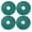 green, variant on Dehydrator Sheets for Nesco - 4 Pack Silicone Fruit Leather Sheets with Edges
