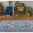 thumbnail image 2 of Ladole Rugs Timeless Collection Rowen Beautiful Blue Traditional Indoor Outdoor Doormat, 1'10" x 2'11" (57cm x 90cm), 2 of 6