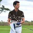 thumbnail image 3 of Saiise Piano Keys With Musical Notes Print Mens Golf Shirt Moisture Wicking Quick-Dry Print Performance Polo Shirts for Men-Medium, 3 of 6