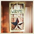 thumbnail image 4 of Attraction Design Patriotic Metal Barn Star Wall Decor, 16.5in Hanging Country Rustic Metal Star July of 4th Old Glory American Flag Barn Star (M-Stars), 4 of 7