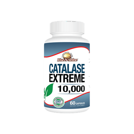 Rise-N-Shine Catalase Extreme 10,000 IU with Saw Palmetto, Biotin - Health & Hair Supplement for Men & Women, 60 Count