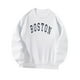 thumbnail image 4 of Sudadera básica de gran tamaño con cuello redondo para mujer, sudadera de otoño M, 4 of 9