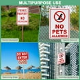 thumbnail image 7 of Uxcell 2 Pack No Pets Allowed Sign, 14" No Dog Sign for Garden/Pool Red on White, 7 of 7