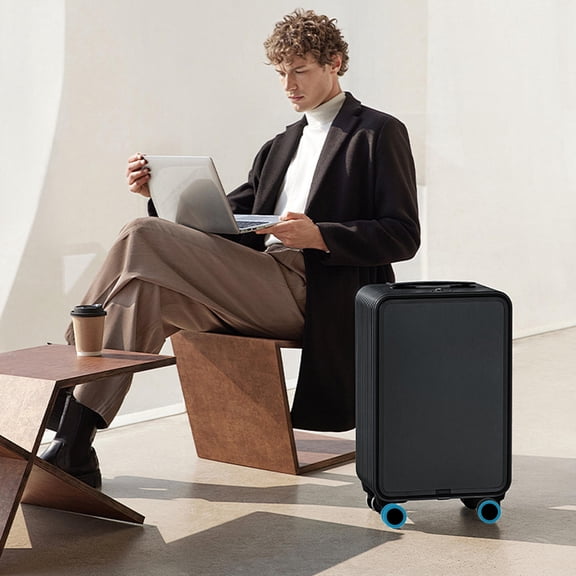 YUYUETIME Blue Silicone Luggage Wheel Protectors for Shock Absorption and Stability