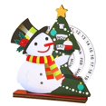 thumbnail image 3 of KLKCMS Calendrier de l'Avent en Bois de Noël pour Enfants, Famille, Amis Décoration de Table Bonhomme de Neige, 3 of 9