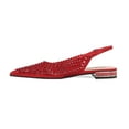 thumbnail image 3 of Lady Couture EMMY Multi Jewels Flat Slingbacks, Red, 12, 3 of 5