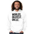 thumbnail image 5 of Worlds Okayest Uncle Niece Nephew Fun Hoodie Hooded Sweatshirt Men Brisco Brands M, 5 of 5