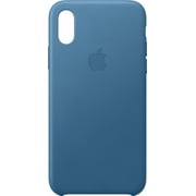 Apple Leather Case for iPhone XS - Cape Cod Blue