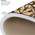 thumbnail image 6 of Helm of Awe Viking Rectangle Area Rug – Indoor/Outdoor – for Living Room, Bedroom – Modern Home Decor Carpet – Non-Slip Backing – Machine Washable – Soft Low-Pile, 6 of 7