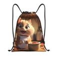 thumbnail image 1 of Fotbe Cartoon Cooking Cat Bolsa Mochila con Cordón Estampada, Bolsa de Gimnasio Deportiva, Bolsa Cinch, Bolsa con Cordón para Hombres y Mujeres-Medium, 1 of 6
