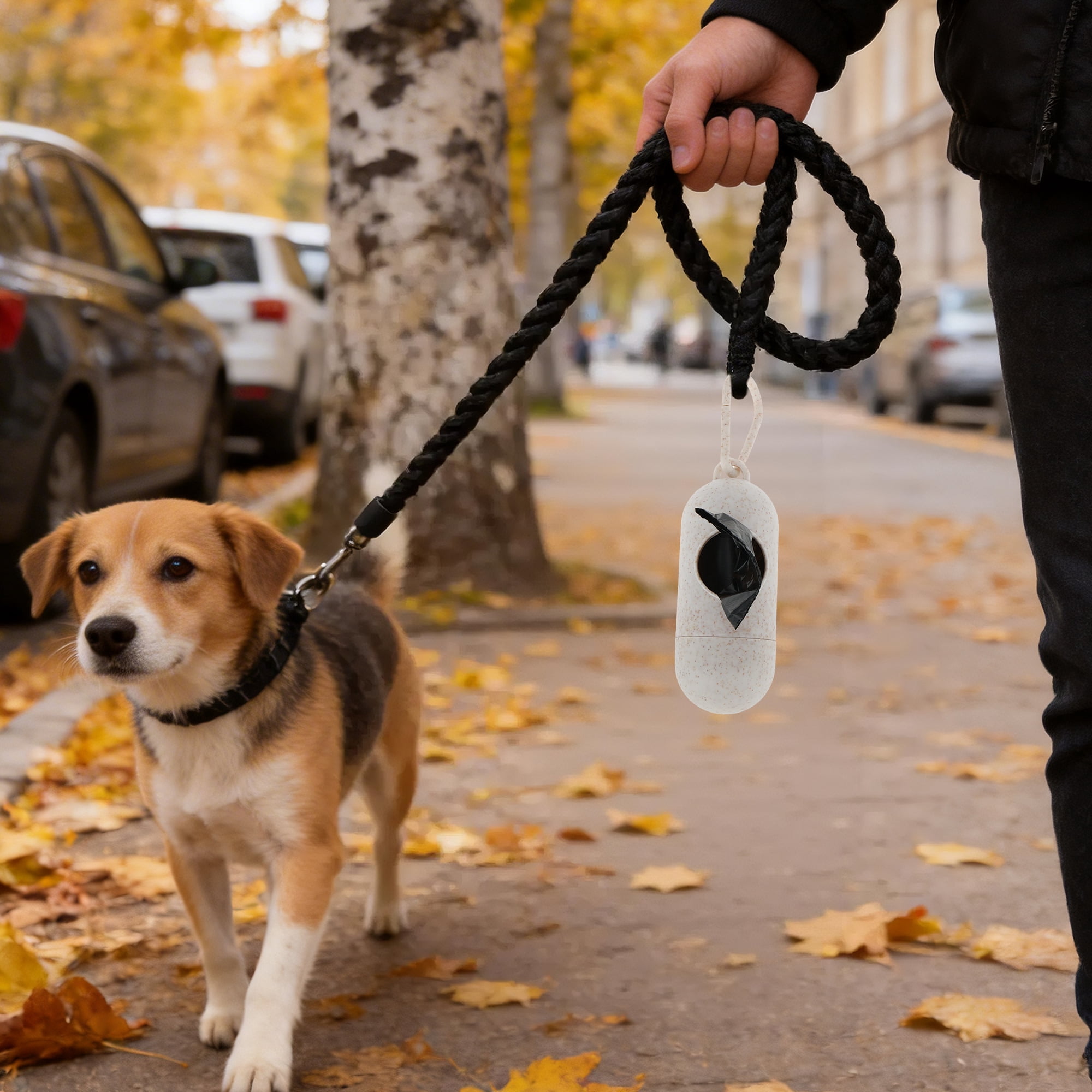 Unique Bargains Lightweight Poop Bag Dispenser Waste Management Pill-shaped