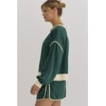 thumbnail image 3 of Stylish Evergreen Skort Set for Women - Comfortable Long Sleeve Pullover & Flattering Skirt - [ZhiHiMeRi] | (US 4-6)S, 3 of 12