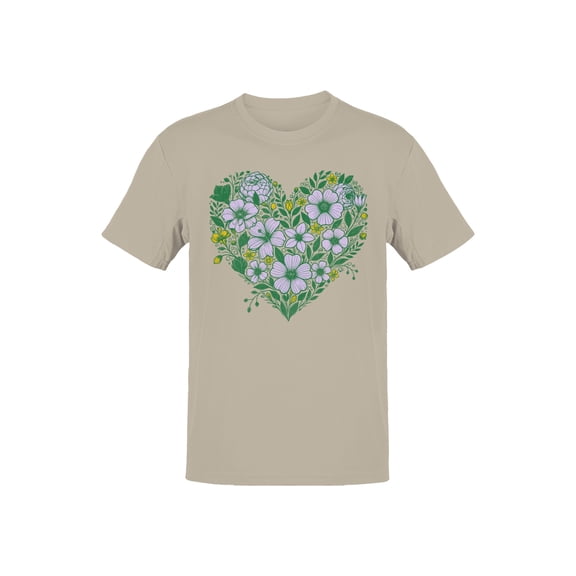 Floral Heart Graphic Women's T-shirt