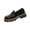 Black, variant on Women's Platform Loafers Slip On Sole Croc Embossed PU Leather Comfortable Casual Walking Shoes Trendy Chunky Low Heel Everyday Essential(39)