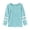 Light Blue, variant on Girls Long Sleeve T Shirt with Childrens Crew Neck Top Size 7-8 Years