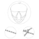 thumbnail image 4 of Collar de Flecos Larga de Cristal de Metal de Lentejuelas Joyas de Cadena para El Cuerpo Plata Salvador Cadena del cuerpo de la borla, 4 of 10