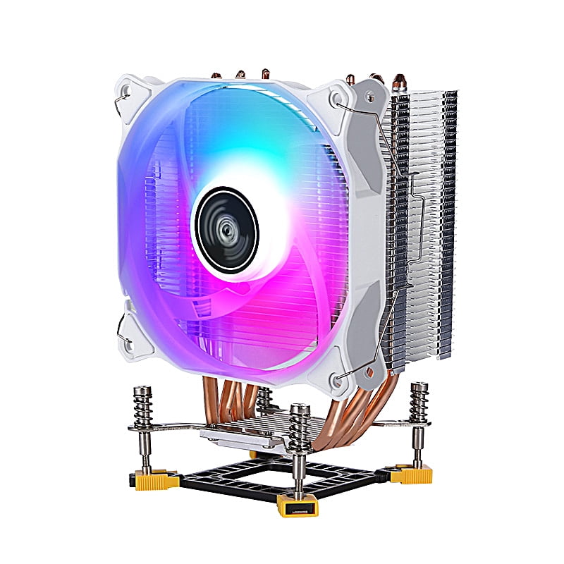 PC Radiator Air-cooled 120mm 4/6 Tower style Heat Pipe Efficient CPU Cooler Fan Installing LGA775 115x 1200 1700 1356 i3 i5 i7