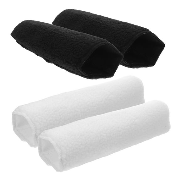 OUNONA Wheelchair Armrest Pads, Soft Plush White Office Chair Accessories, Enhanced Support