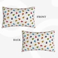 thumbnail image 2 of Zufioo Cute Ladybugs Print Double-sided Plush Pillow Cover,Decorative Pillow Protector without Pillow Core, Suitable for Sofa, Bedroom, Car-14"x20", 2 of 6