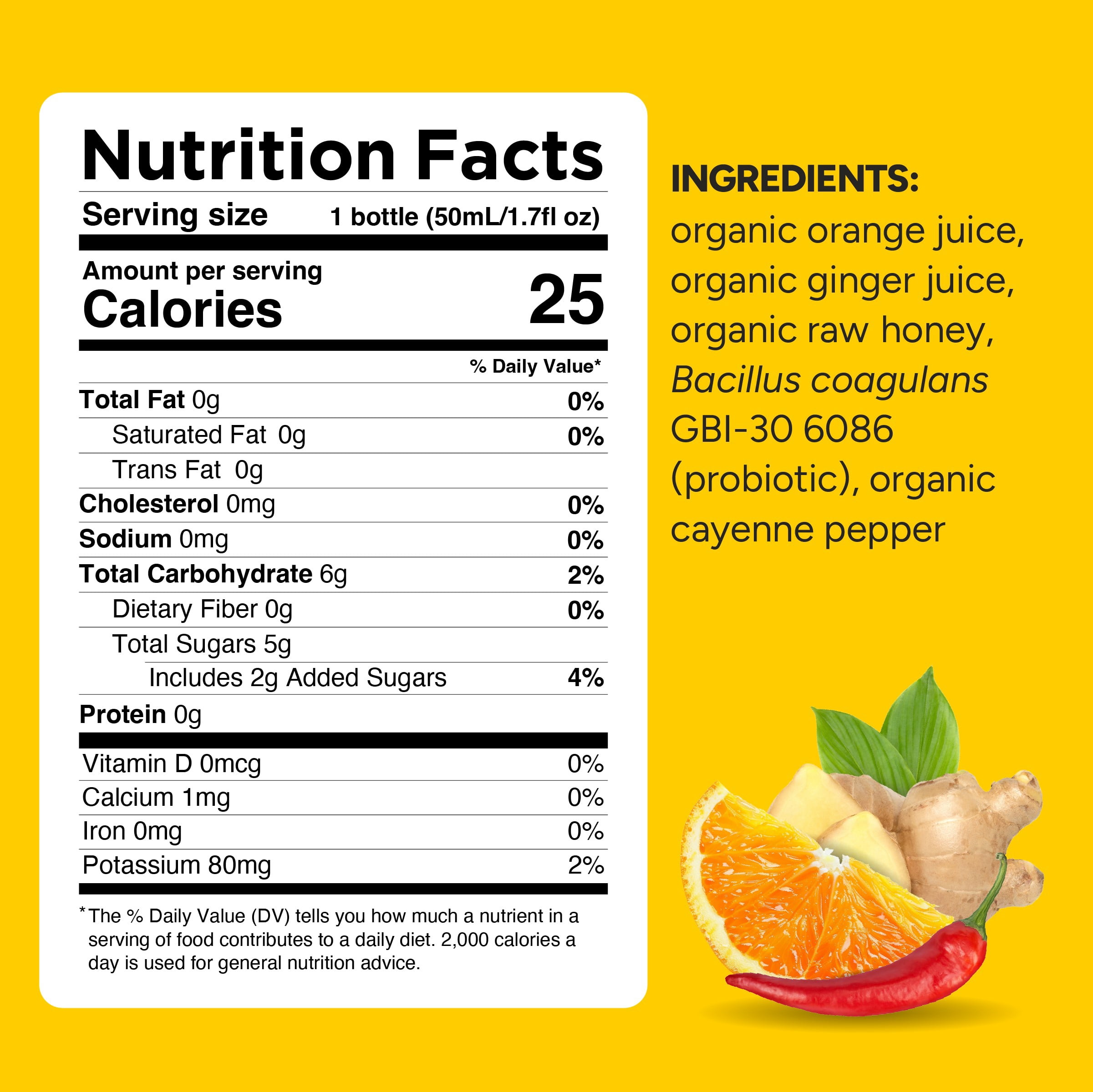 So Good So You Immunity Ginger Cayenne Probiotic Shot