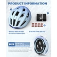 thumbnail image 2 of VICTGOAL Adult Bike Helmet for Men Women, Lightweight Adjustable Road Bicycle Helmet with Magnetic Buckle for Commuting and Cycling, 2 of 7