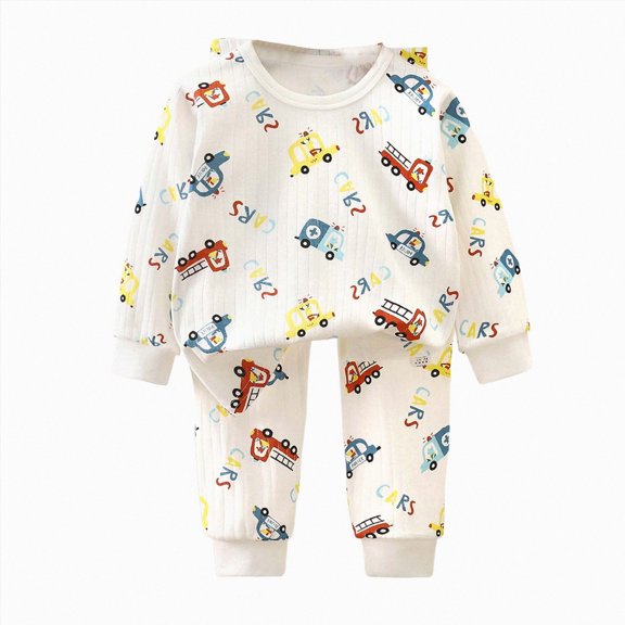 NOLDARES Toddler Kids Boy Clothes Print Crew Neck Long Sleeve Sweatshirt Shirt Joggers Pants Set Fall Winter Outfits Size:3-4 Y,Red
