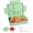 Green, variant on YUSS Bento Boxes，Lunch Boxes with 7 Compartments，Lunch Container for Adults with Utensils & Sauce Container，BPA-Free，Pink