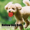 thumbnail image 6 of Hollow Dog Ball, Rubber Flexible Resistant Teeth Grinding Interactive Pet Chewing Ball Toy, Dog Ball Toys Training for Indoor Outdoor (Small 1.5m 3 Layers), 6 of 9