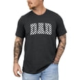 thumbnail image 4 of Checkered Dad Shirt for Men Trendy Vintage Graphic Tee for Cool Father Dark Gray Heather Shirt Adult Small, 4 of 7