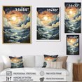 thumbnail image 4 of Designart "Grey Skies with Clouds II" Landscape & Nature Floater Framed Wall Art Living Room, 4 of 7
