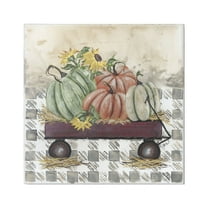 Stupell Industries Pumpkin Harvest Wagon Botanical & Floral Painting Gallery Wrapped Canvas Print Wall Art, 24 x 24
