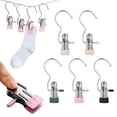 thumbnail image 7 of Heavy Duty Laundry Hook Strap Clip for Clothing,Portable Metal Drying Clip for Bras,Socks,Towels,Underwear,Travel Hook,drying clip,Black,1PC, 7 of 7
