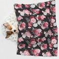 thumbnail image 3 of JUNZAN Waterproof Pet Blanket Dog Blankets, Rose Flowers Pattern Printing Super Soft Warm,Urine Proof Washable Pet Blanket, 3 of 5