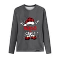 thumbnail image 3 of Women's Casual Pullover Sweatshirt Long Sleeve Crew Neck Christmas Graphic Printed T Shirts Loose Soft Festival Top, 3 of 3